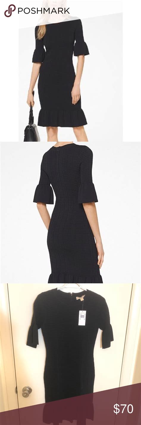 michael kors stretch knit bell cuff dress|Michael Kors Stretch Knit Bell Cuff Dress .